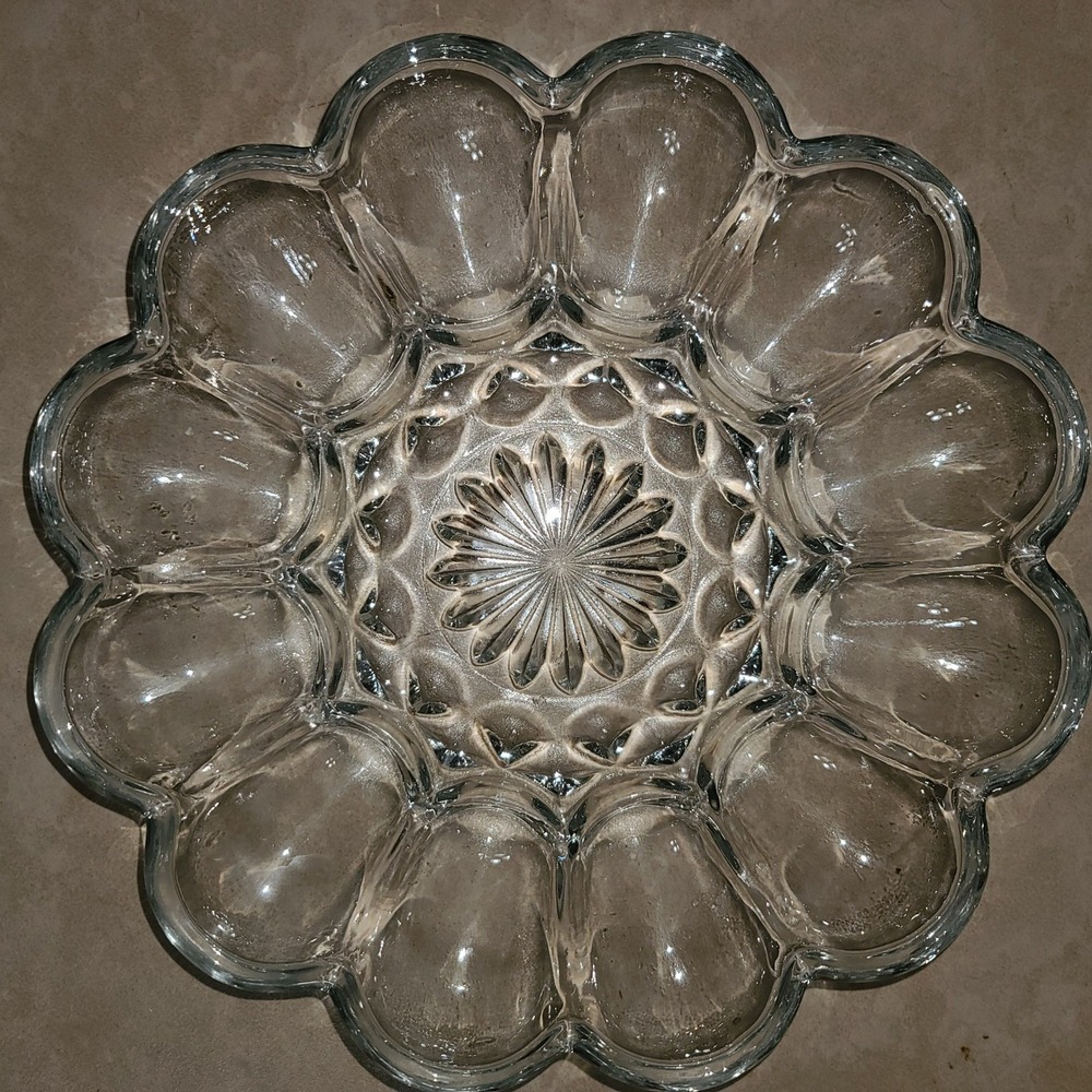 Presence Clear Egg Plateby Anchor Hocking